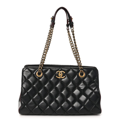 Chanel Calfskin Quilted Small Perfect Edge Tote Black 1 of 11