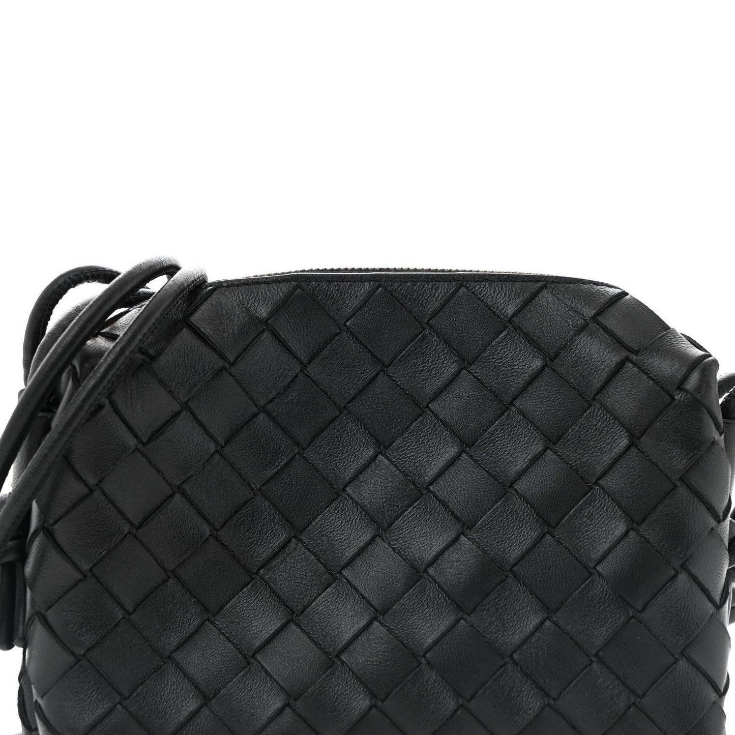 Nappa Intrecciato Mini Loop Camera Bag Black