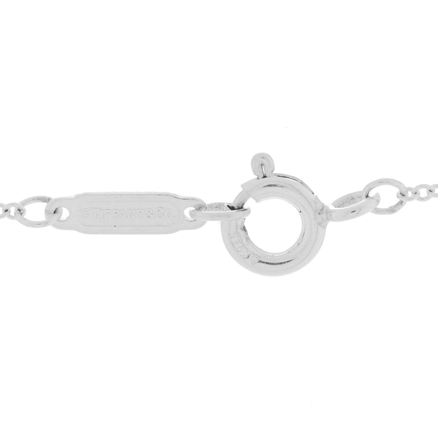 Sterling Silver Diamond Knot Key Pendant Necklace