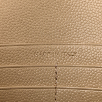 Saint Laurent Grain De Poudre Matelasse Chevron Monogram Chain Wallet Nude Powder Nude Powder 7 of 11