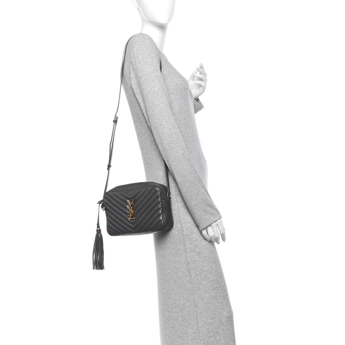 Calfskin Matelasse Monogram Lou Camera Bag Storm