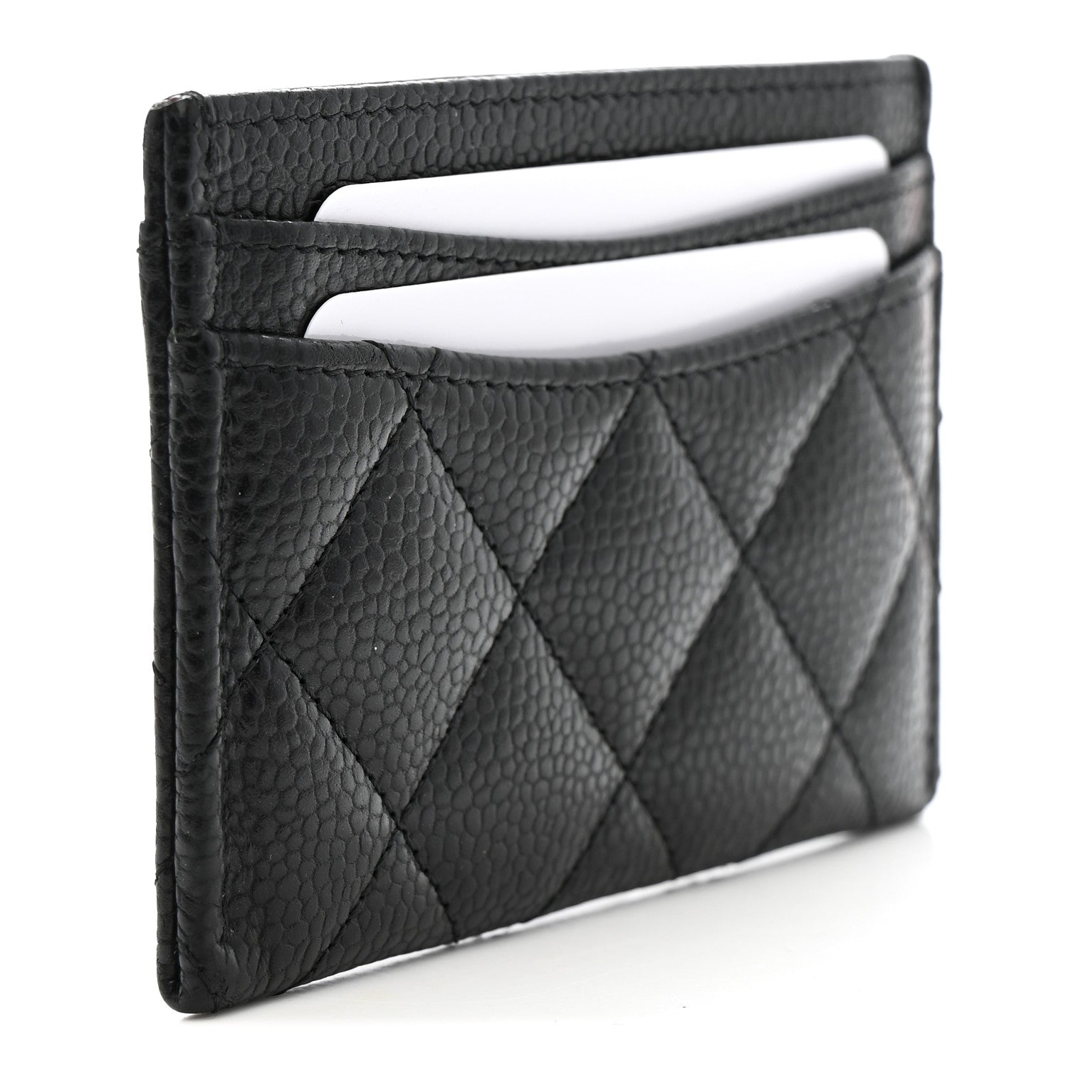 Chanel Caviar Quilted Card Holder Black 3 of 9