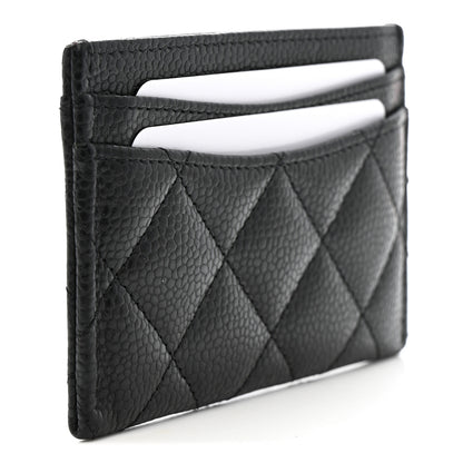 Chanel Caviar Quilted Card Holder Black 3 of 9