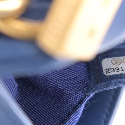 Chanel Lambskin Quilted Medium Boy Flap Blue 7 of 10