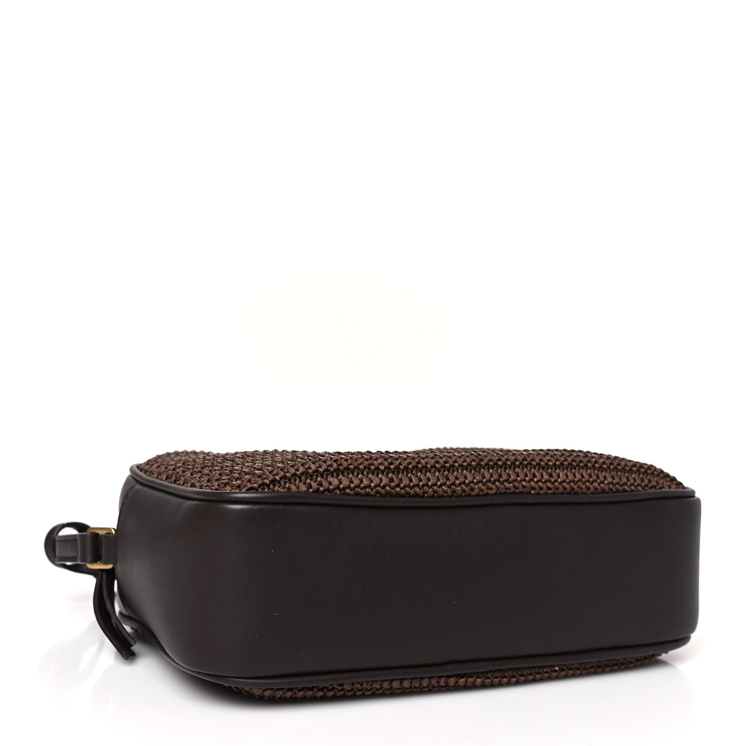 Saint Laurent Raffia Canvas Monogram Lou Camera Bag Dark Chocolate 4 of 9