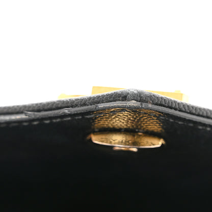 Saint Laurent Grain De Poudre Textured Mixed Matelasse Large Triquilt Monogram Satchel Black 11 of 12