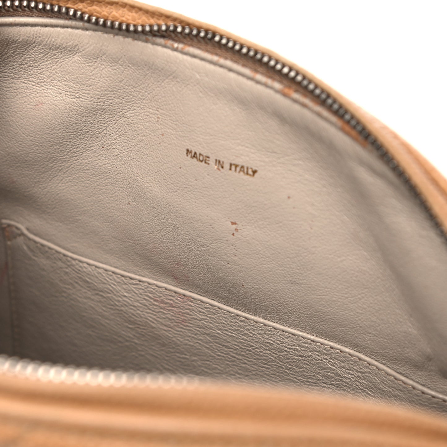 Caviar Quilted CC Camera Case Beige