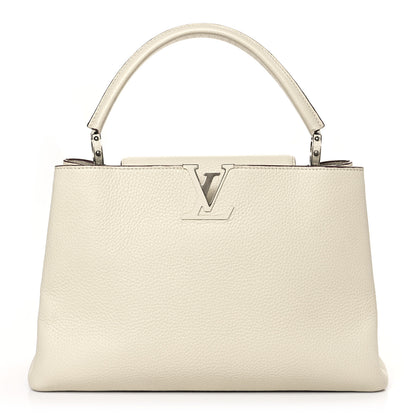 Louis Vuitton Taurillon Capucines MM Blanc Casse 1 of 10