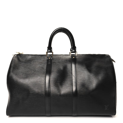 Louis Vuitton Epi Keepall 45 Black 1 of 12