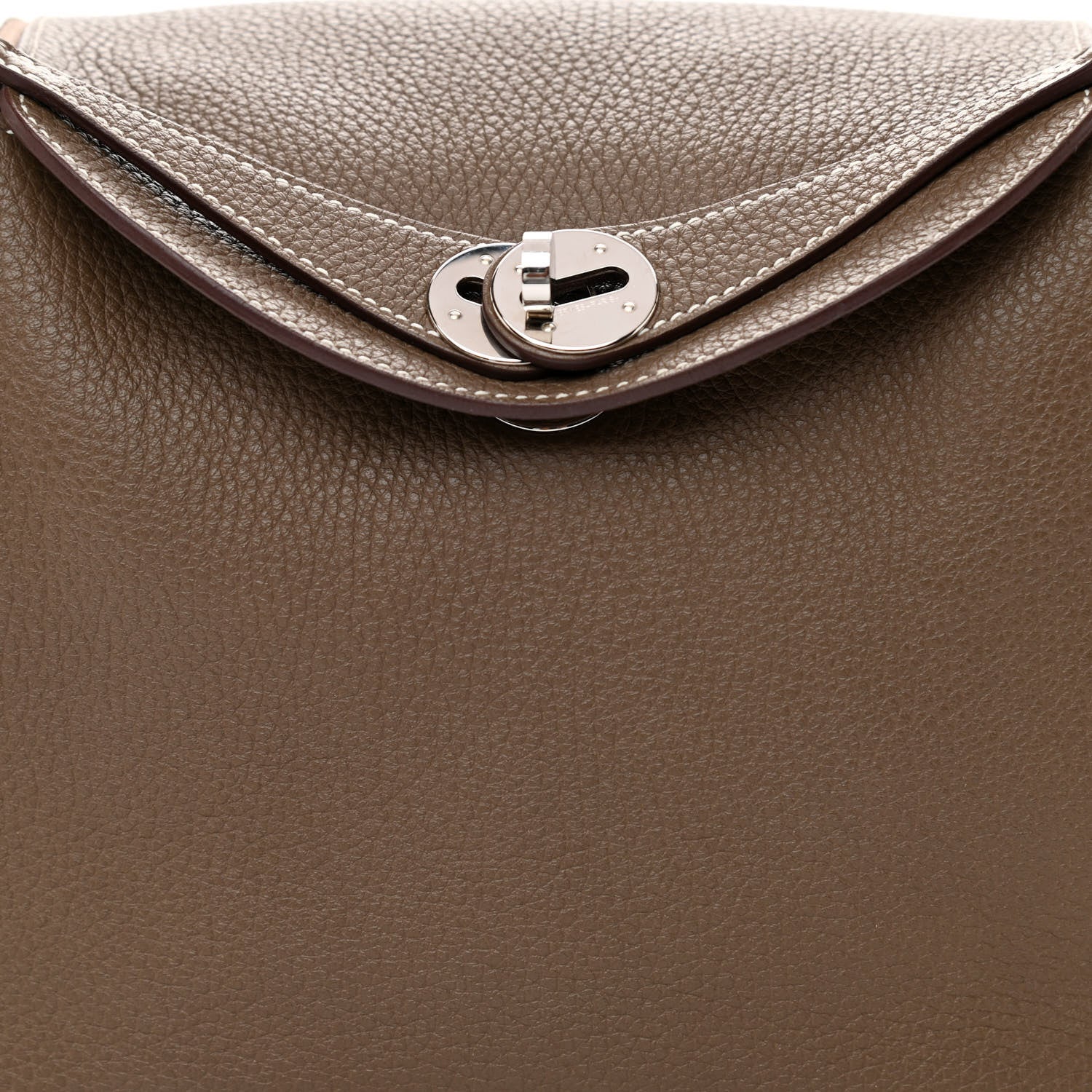 Hermes Taurillon Clemence Lindy 26 Etoupe 7 of 12