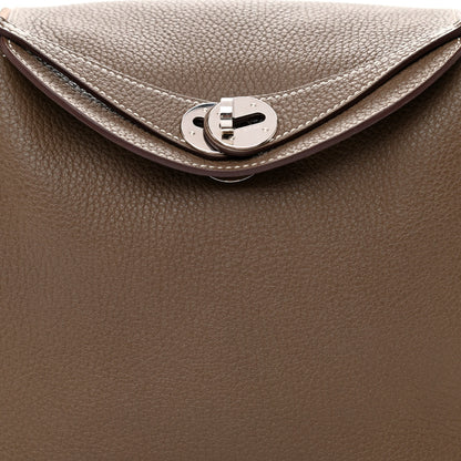 Hermes Taurillon Clemence Lindy 26 Etoupe 7 of 12