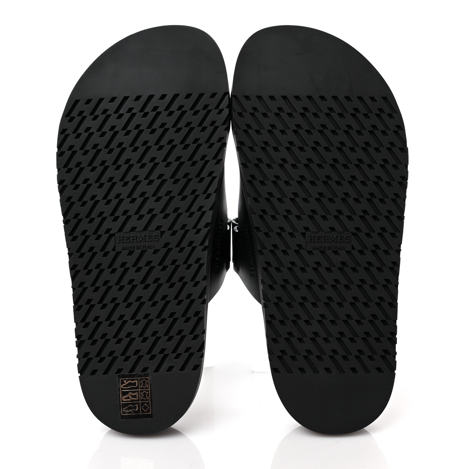 Hermes Calfskin Womens Chypre Sandals 36.5 Black 5 of 8