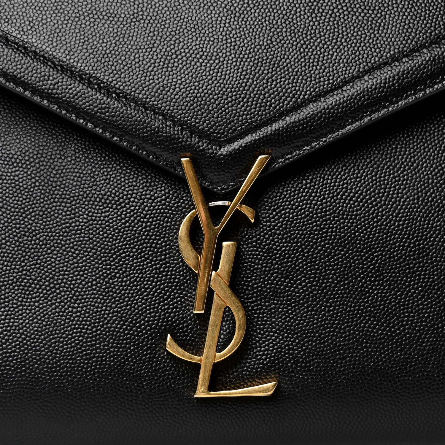 Saint Laurent Grain de Poudre Medium Classic Monogram Cassandra Top Handle Black 6 of 7