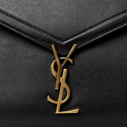 Saint Laurent Grain de Poudre Medium Classic Monogram Cassandra Top Handle Black 6 of 7