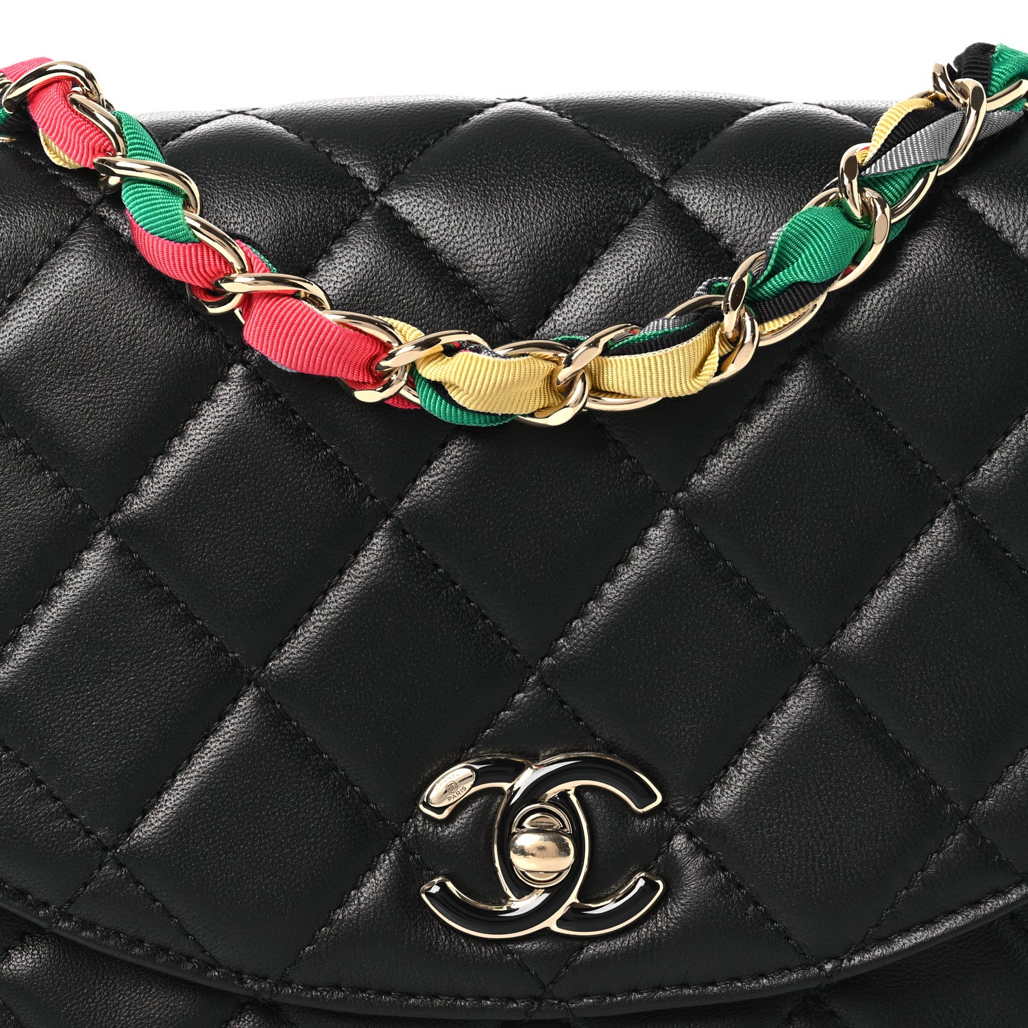 Chanel Lambskin Mixed Fibers Quilted Cocovado Flap Black 8 of 11