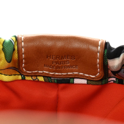 Hermes Silk Barenia Colliers De Chiens Fourbi 25 MM Pouch Black Vert Miel 7 of 8