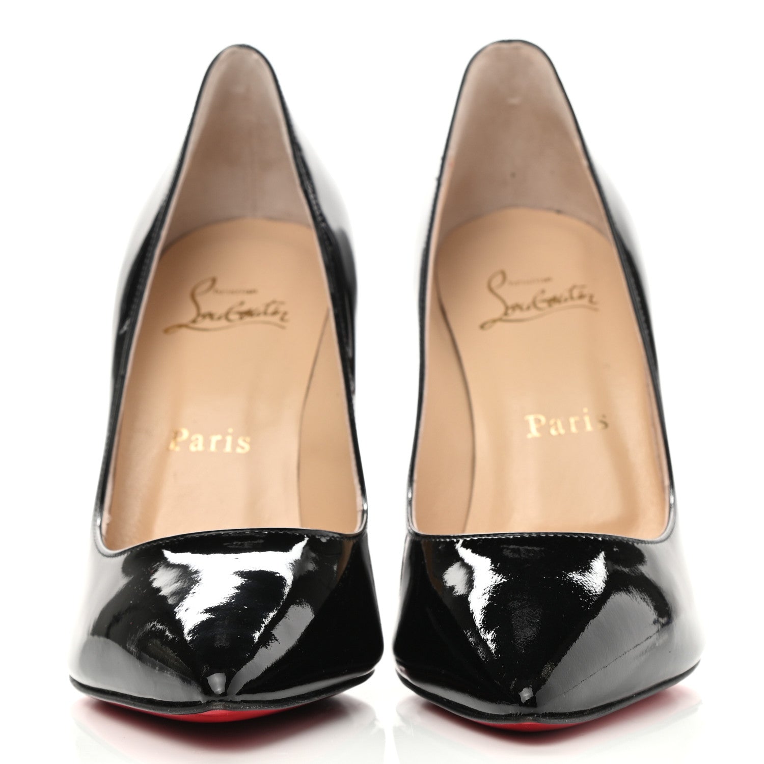 Christian Louboutin Patent Pigalle 100 Pumps 38 Black 2 of 8