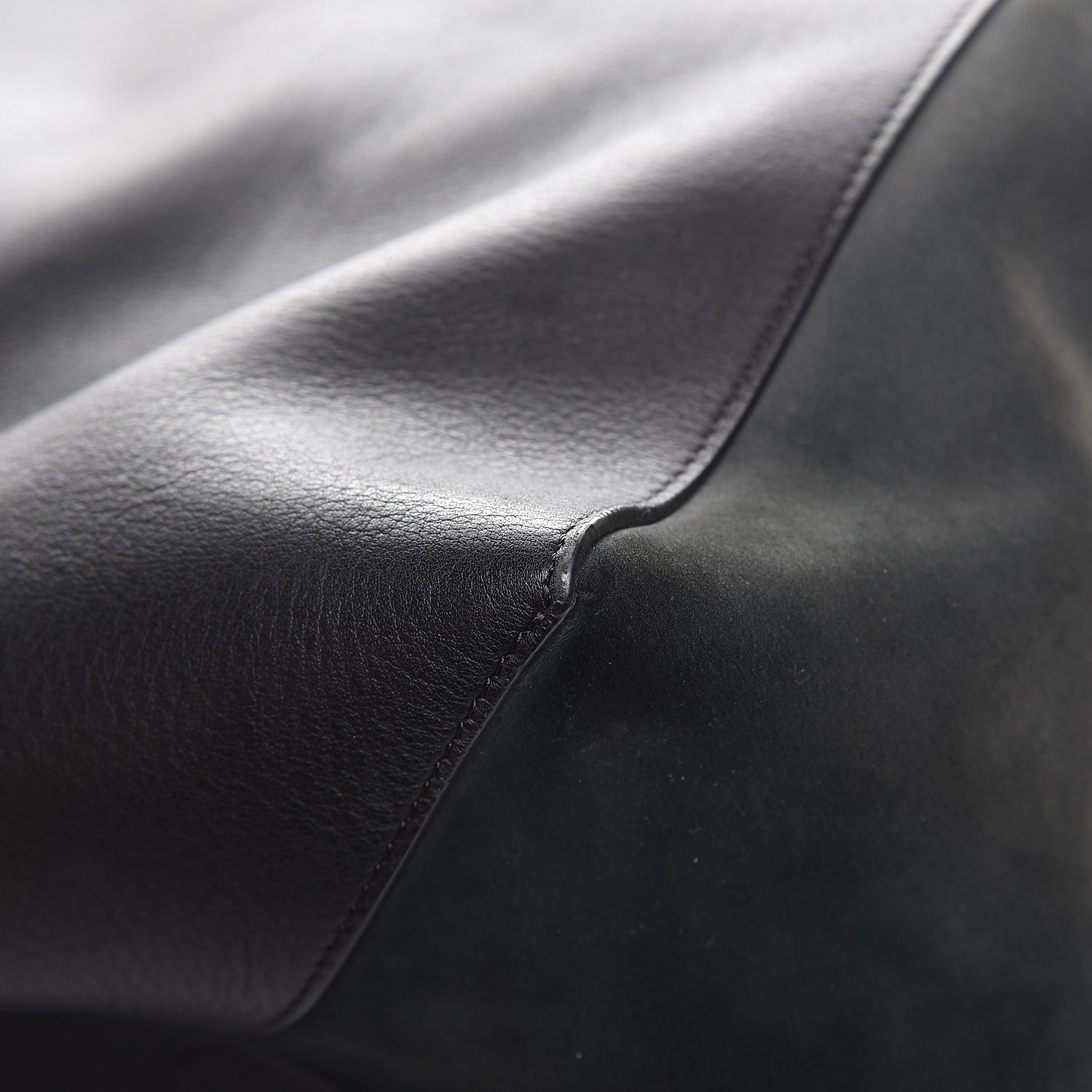 Celine Smooth Calfskin Nubuck Medium Horizontal Cabas Phantom Black 13 of 15