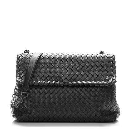 Bottega Veneta Nappa Intrecciato Medium Olimpia Bag Nero Black 1 of 9