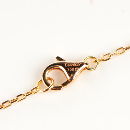 Cartier 18K Pink Yellow White Gold Trinity De Heart Necklace 3 of 4