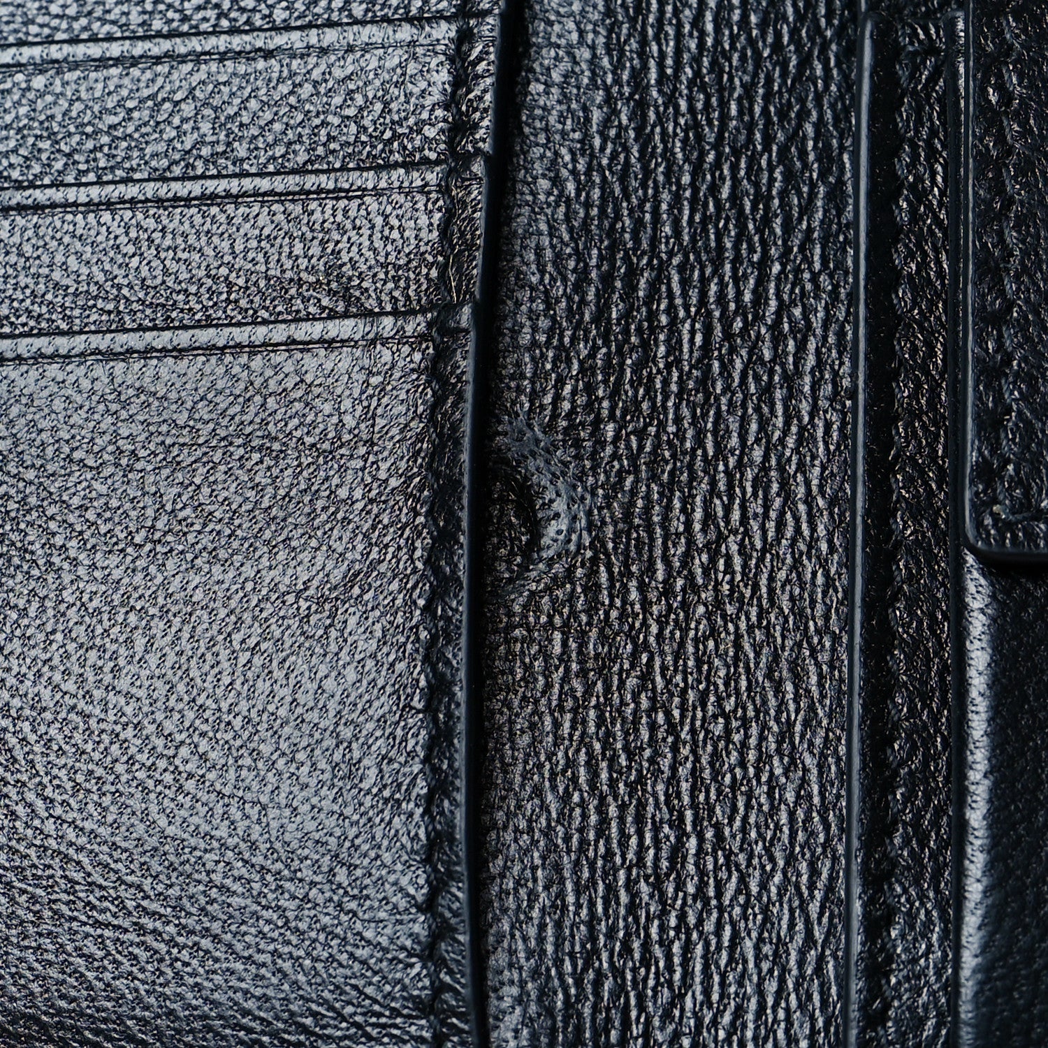 Balenciaga Calfskin Logo Paisley Square Bi-Fold Wallet Blue 11 of 11
