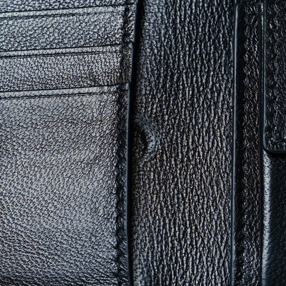 Balenciaga Calfskin Logo Paisley Square Bi-Fold Wallet Blue 11 of 11
