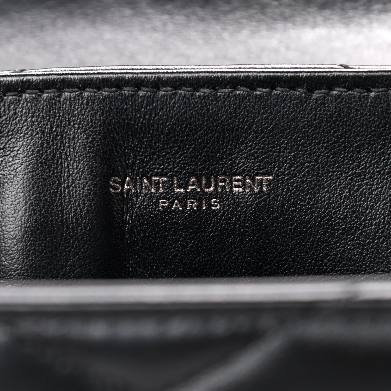 Saint Laurent Calfskin Y Quilted Monogram Small Loulou Chain Satchel Black 6 of 15