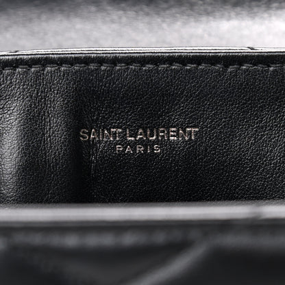 Saint Laurent Calfskin Y Quilted Monogram Small Loulou Chain Satchel Black 6 of 15