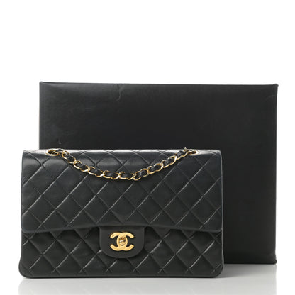 Chanel Lambskin Quilted Medium Double Flap Black 20 of 20