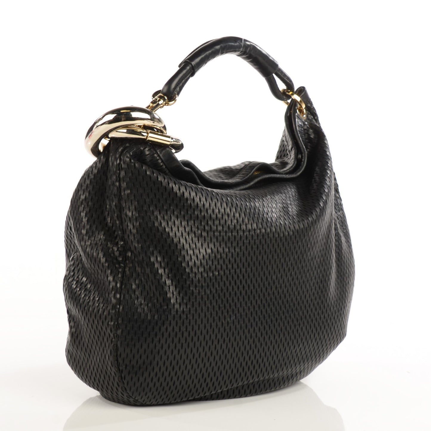 Perforated Large Sky Hobo Black