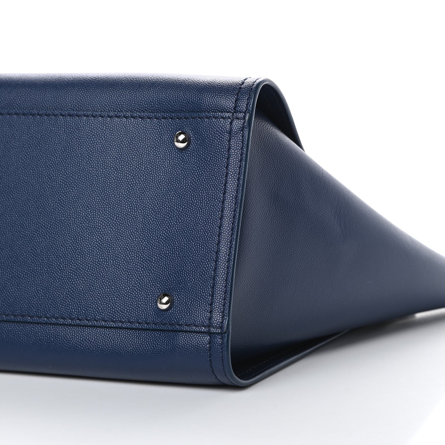 Caviar Small Studded Deauville Tote Navy