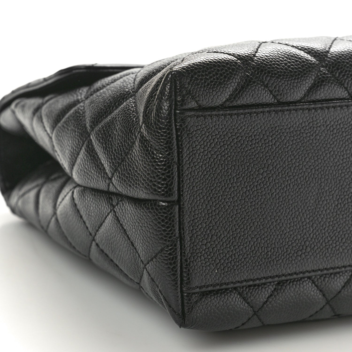 Chanel Caviar Quilted Jumbo Kelly Flap Black 9 of 11