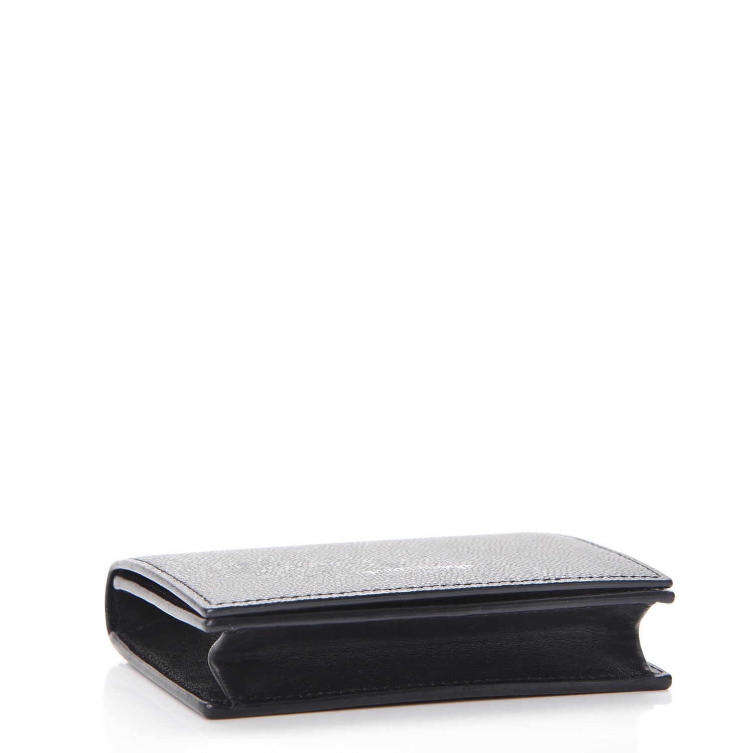 Saint Laurent Grain De Poudre Business Card Case Black 4 of 11