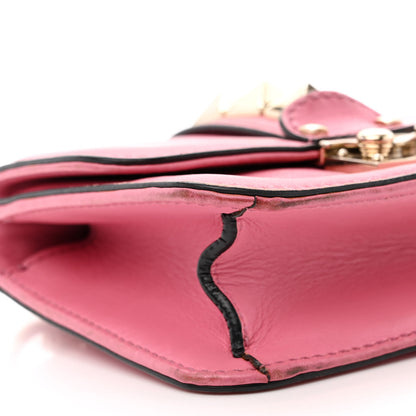 Valentino Garavani Vitello Mini Glam Lock Rockstud Flap Ninphea 9 of 13