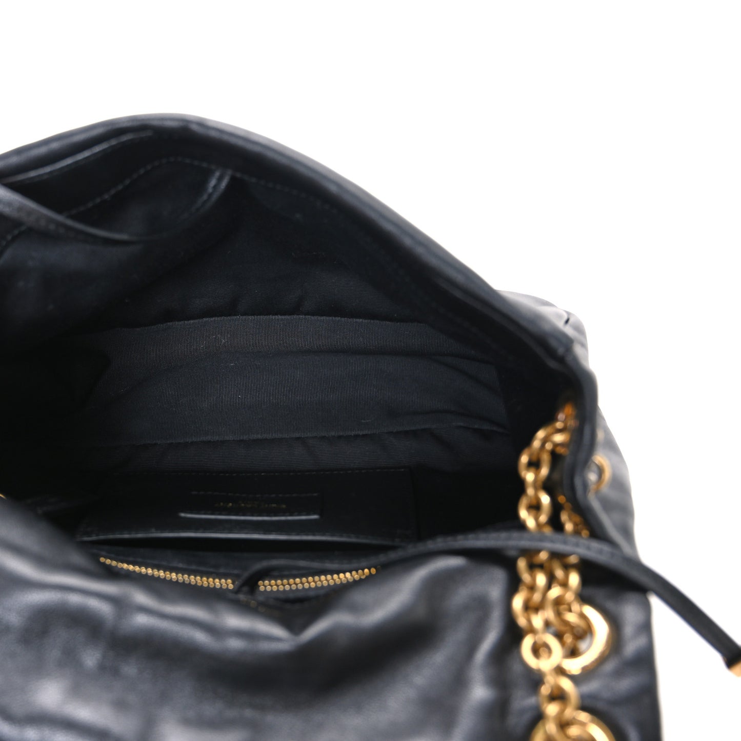 Lambskin Matelasse Monogram Small Jamie 4.3 Black