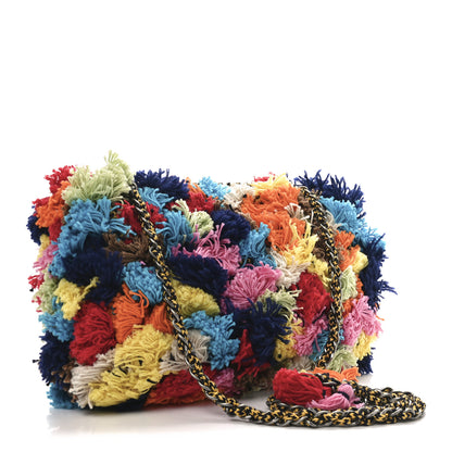 Chanel Raffia Pompom Flap Bag Multicolor 3 of 10