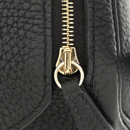 Hermes Taurillon Clemence Mini Lindy 20 Black 14 of 17