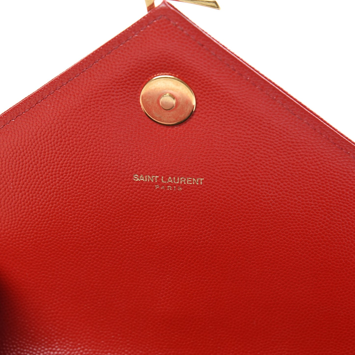 Grain De Poudre Matelasse Chevron Large Monogram Satchel Lipstick Red