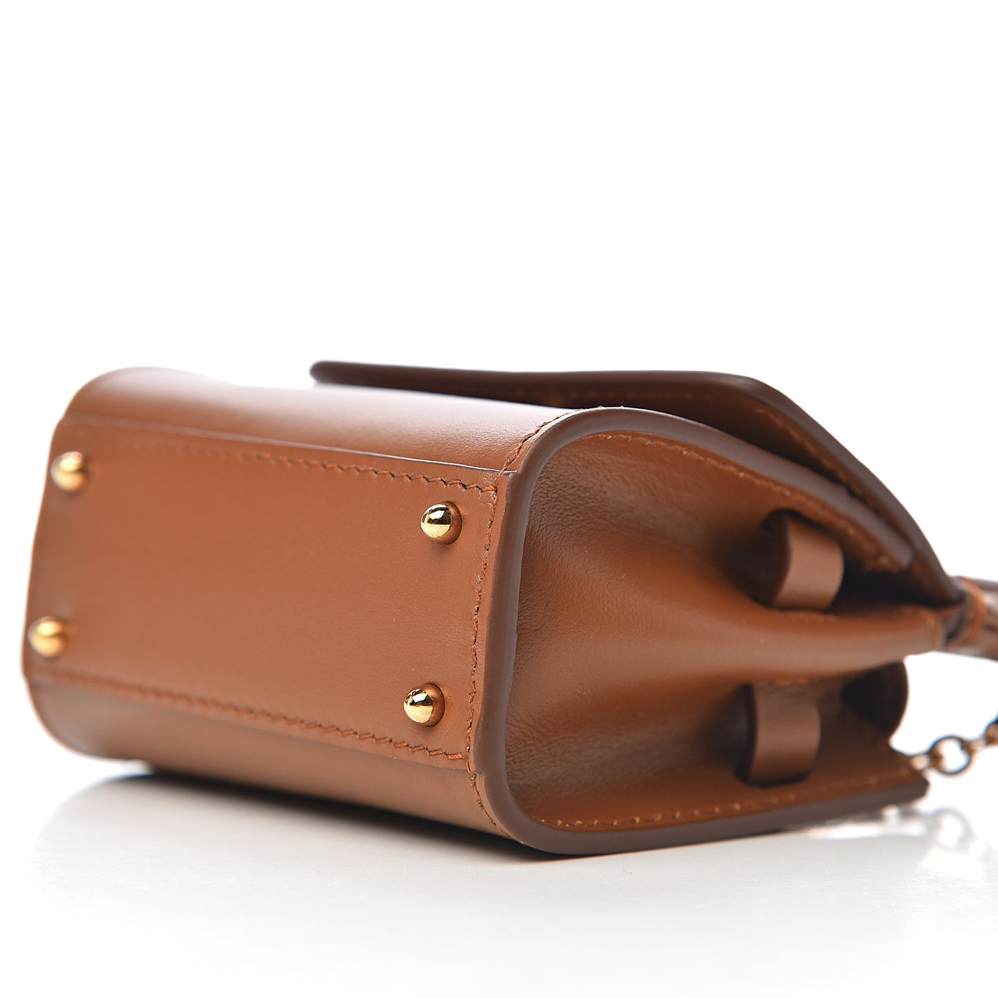 Calfskin Micro 58 Miss Sicily Satchel Brown