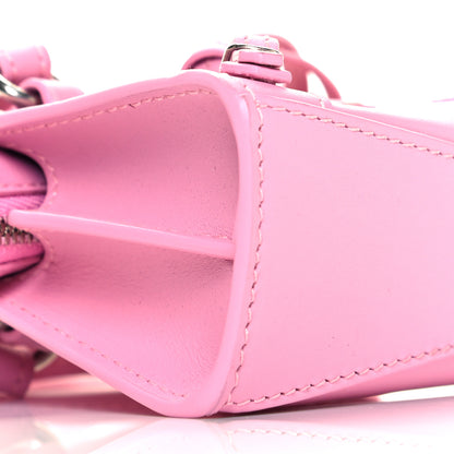 Balenciaga Smooth Calfskin Neo Classic Silver Hardware Super Nano City Crossbody Candy Pink 8 of 9