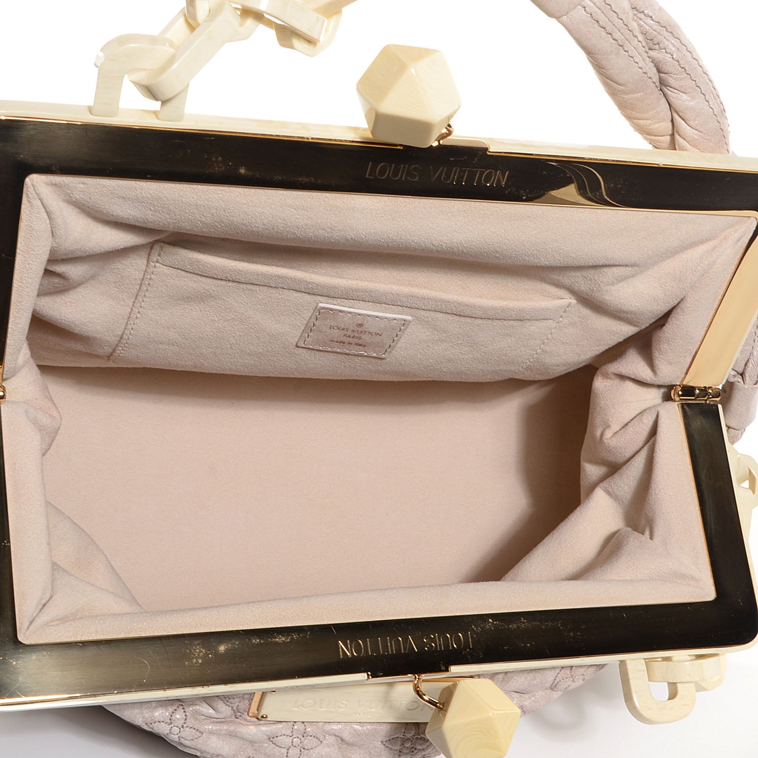 Louis Vuitton Lambskin Olympe Nimbus Cirrus Ecru 5 of 7