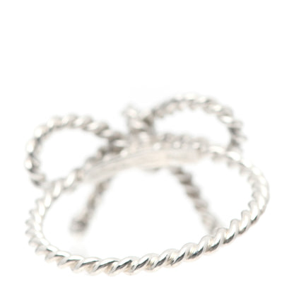 Tiffany Sterling Silver Textured Twist Bow Ring 49 5 3 of 6