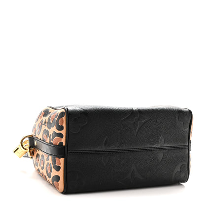 Louis Vuitton Empreinte Monogram Giant Wild At Heart Speedy Bandouliere 25 Black 4 of 9