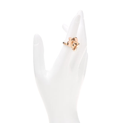 Cartier 18K Pink Gold Diamond Caresse D'Orchidees Par Cartier Ring 52 6 2 of 6