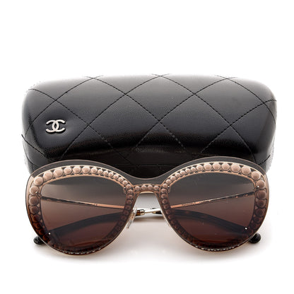 Chanel Acetate Metal Pearl Butterfly Sunglasses 4236-H Brown 7 of 7