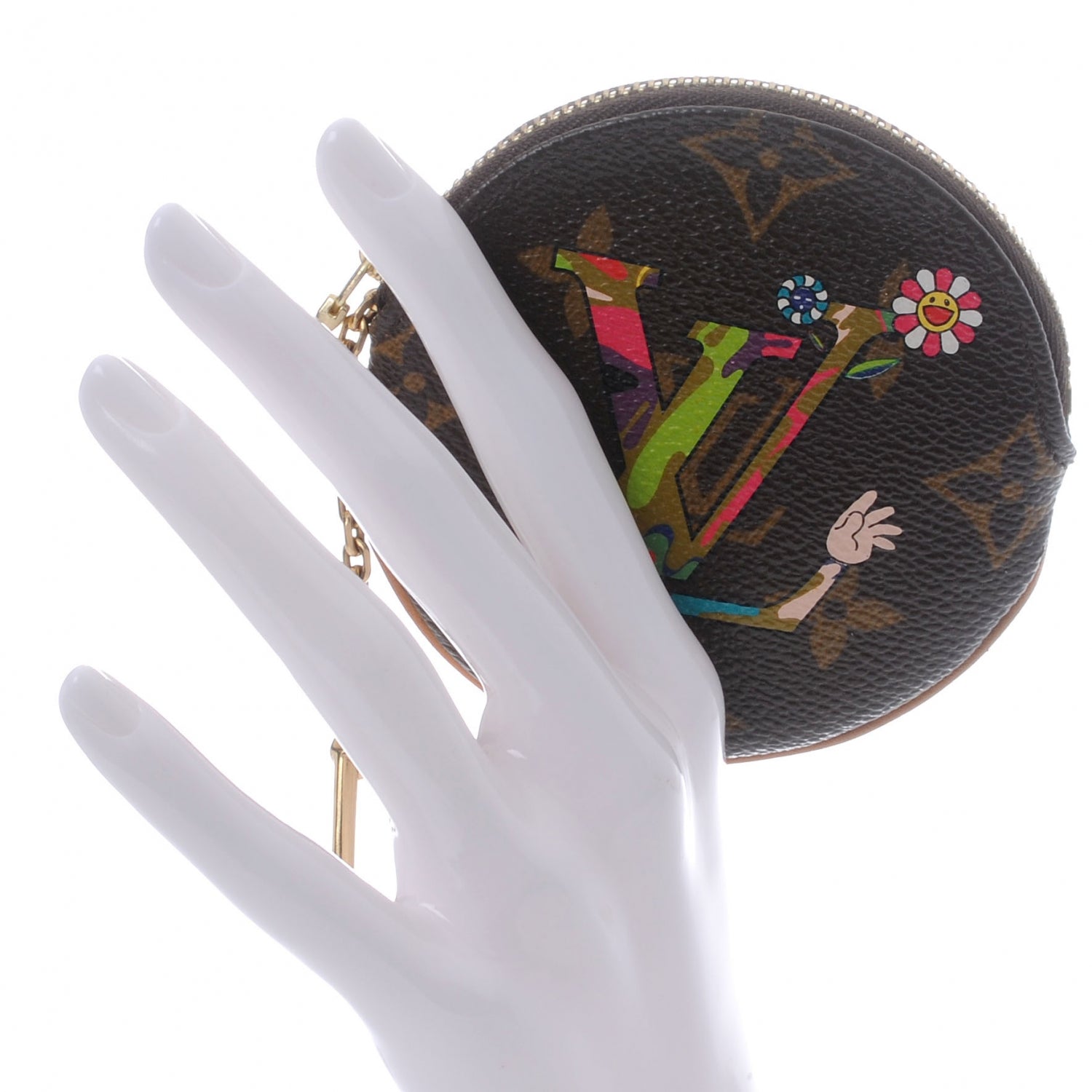 Louis Vuitton Monogram MOCA Round Coin Purse 2 of 6