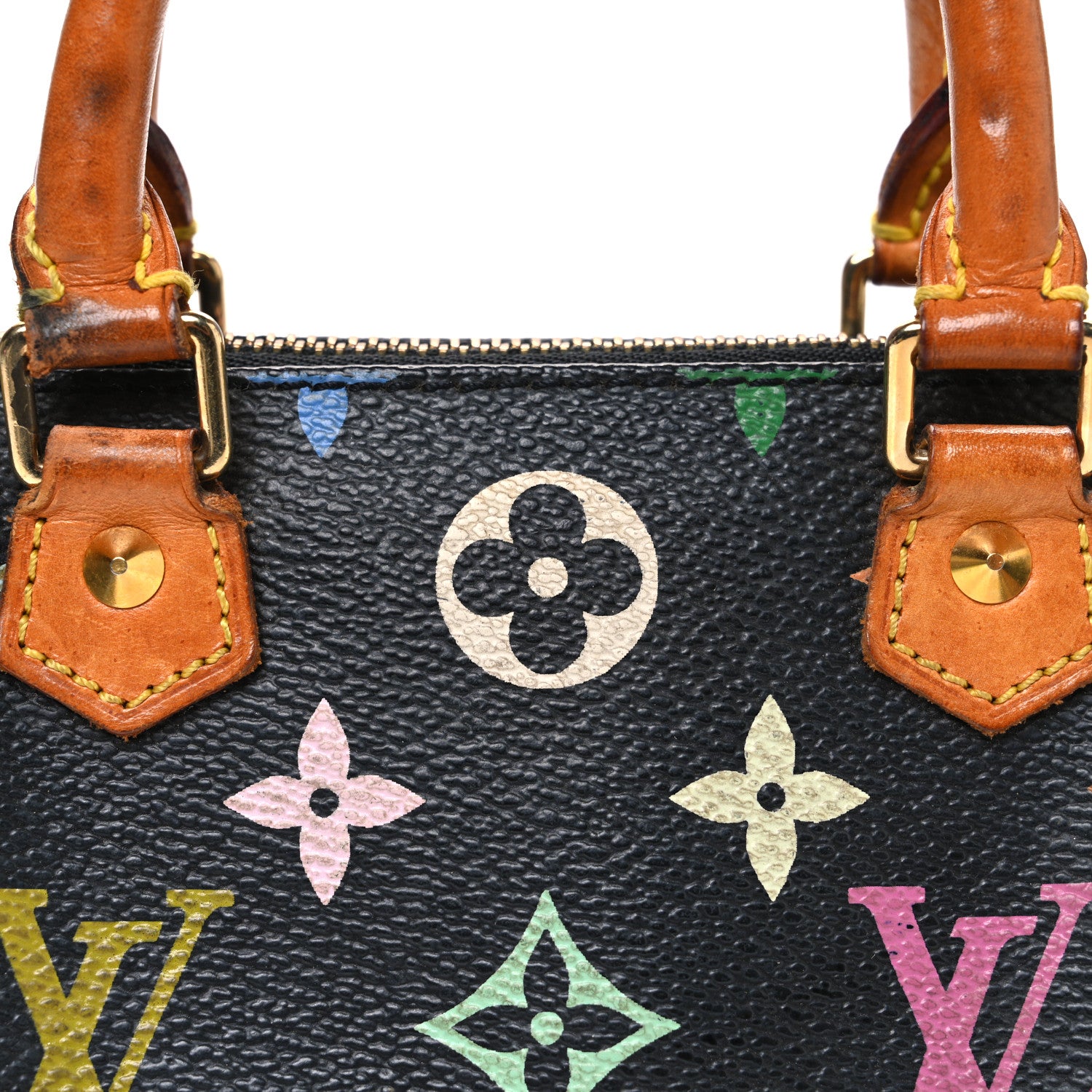 Louis Vuitton Monogram Multicolor Mini Sac HL Speedy Black 7 of 11