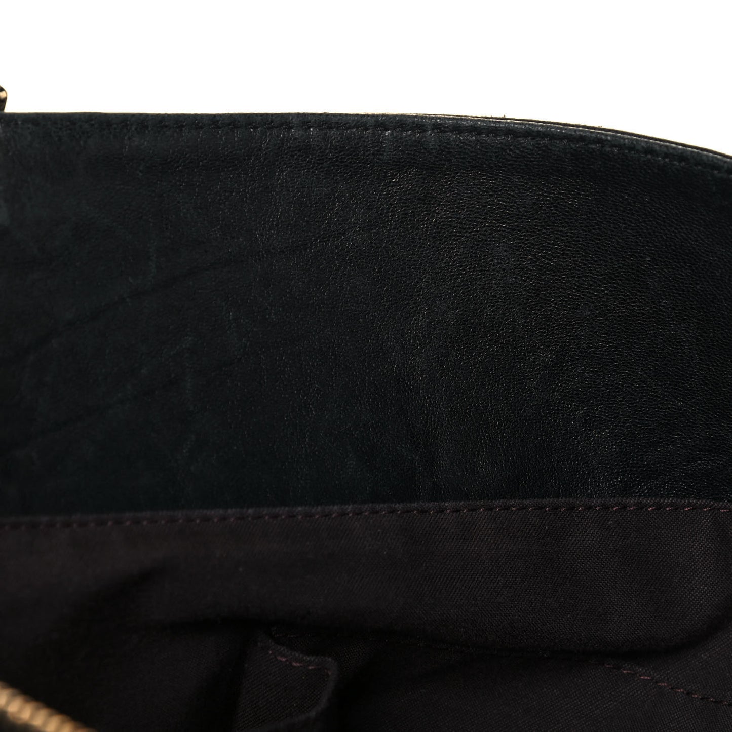 Crinkled Lambskin Mia Tote Black