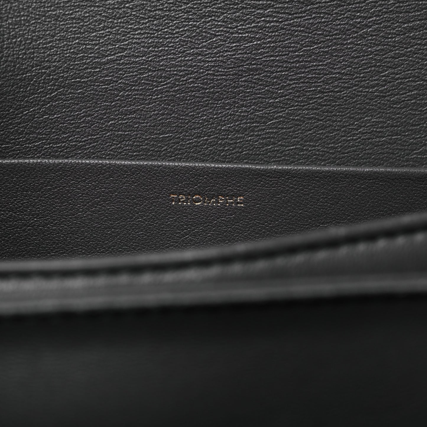 Shiny Calfskin Medium Triomphe Grey