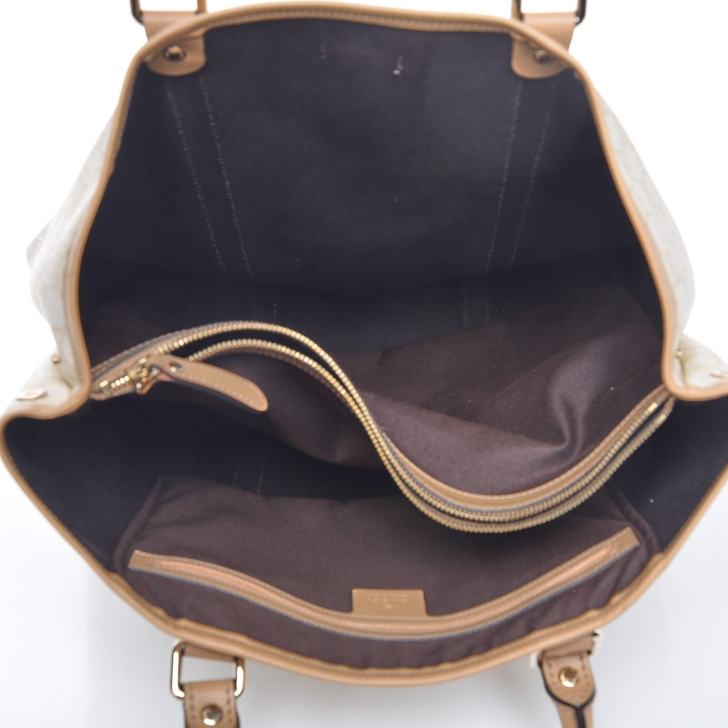 GG Plus Monogram Joy Vertical Tote Beige